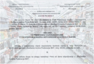 Odluka o prestanku važenja Odluke o propisivanju mjera neposredne kontrole cijena (preuzeti u članku)